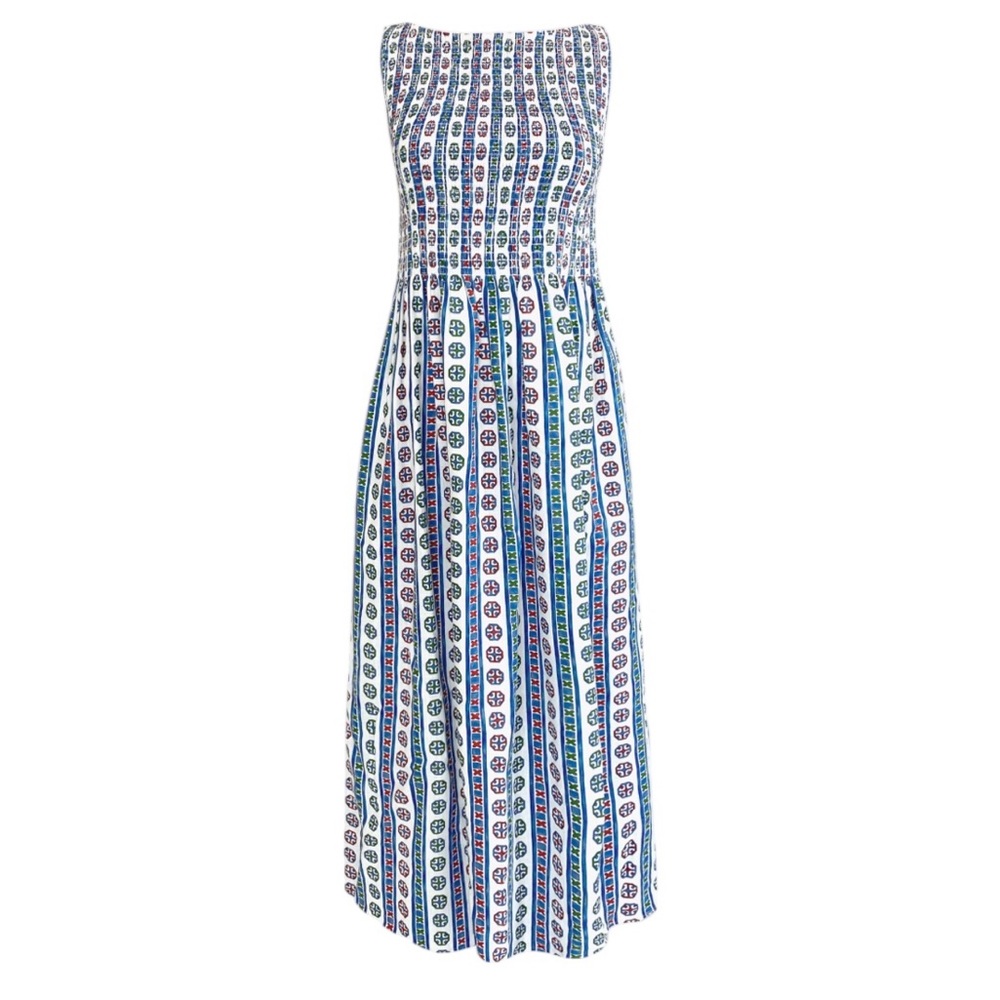 Hill House Cosima Nap dress. Multi stripe block print. XS. EUC